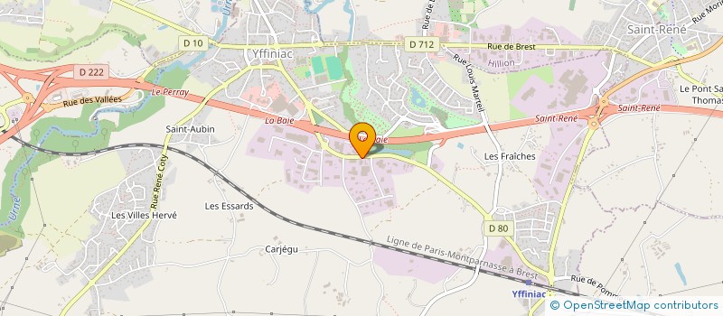 localisation de l'entreprise SCI LA RABELAISIENNE  YFFINIAC