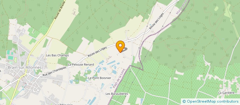 localisation de l'entreprise SCI LA RABELAISIENNE  BRAIN-SUR-ALLONNES