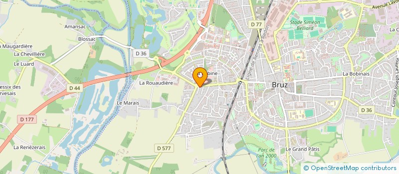 localisation de l'entreprise SCI LA RABINE  BRUZ