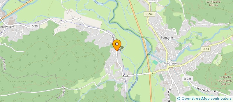 localisation de l'entreprise SCI LA RABOTTE  VAGNEY