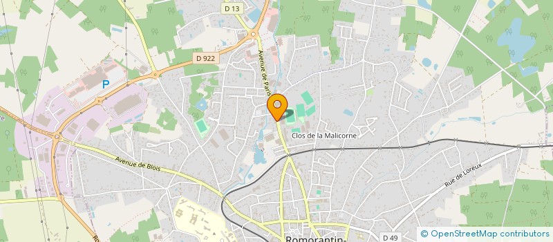 localisation de l'entreprise SCI LA RABOUILLERE  ROMORANTIN-LANTHENAY