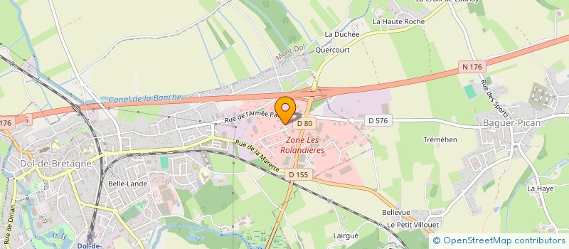 localisation de l'entreprise SCI LA RAFALE  DOL DE BRETAGNE