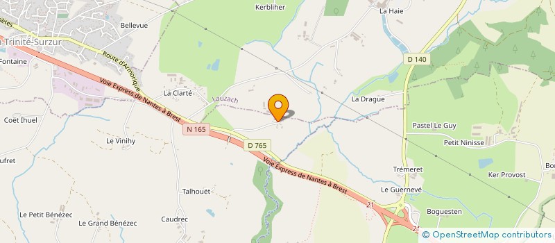 localisation de l'entreprise SCI LA RAFALE  SURZUR