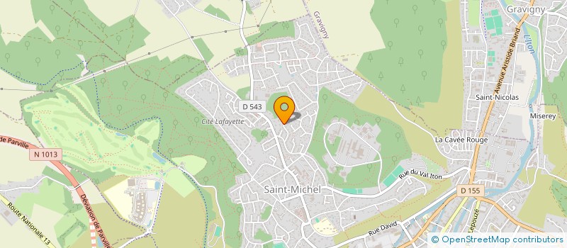 localisation de l'entreprise SCI LA RAFALE  EVREUX