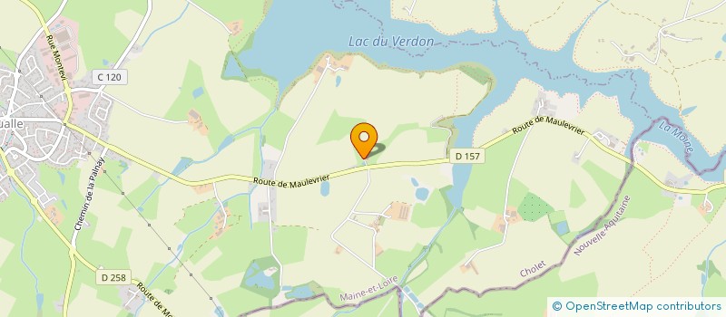 localisation de l'entreprise SCI LA RAILLERE  SAINT-CHRISTOPHE-DU-BOIS