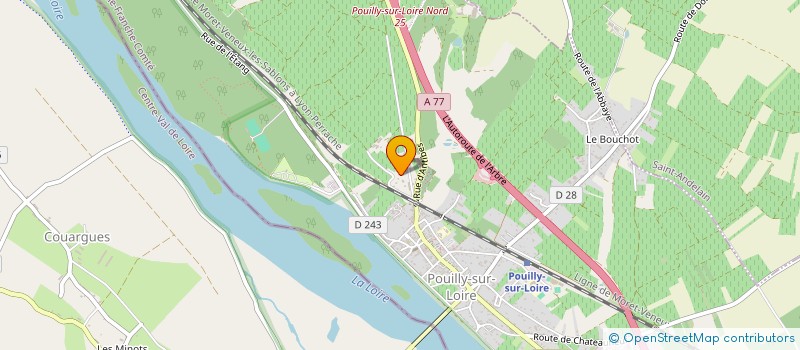localisation de l'entreprise SCI LA RAISINERIE à POUILLY-SUR-LOIRE