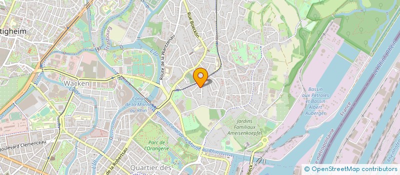 localisation de l'entreprise SCI LA RAMADE  STRASBOURG