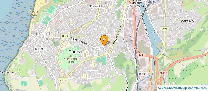 localisation de l'entreprise SCI LA RAOUL  OUTREAU