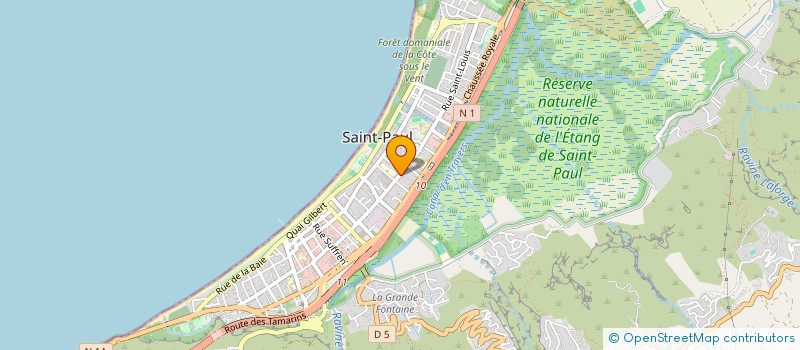 localisation de l'entreprise SCI LA RAQUETTE à SAINT-PAUL