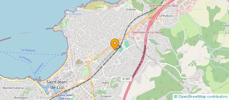 localisation de l'entreprise SCI LA RASCASSE à SAINT-JEAN-DE-LUZ