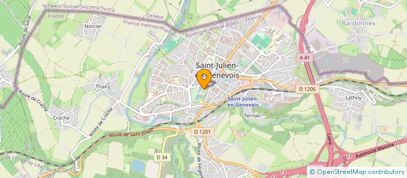 localisation de l'entreprise SCI LA RATE  SAINT-JULIEN-EN-GENEVOIS