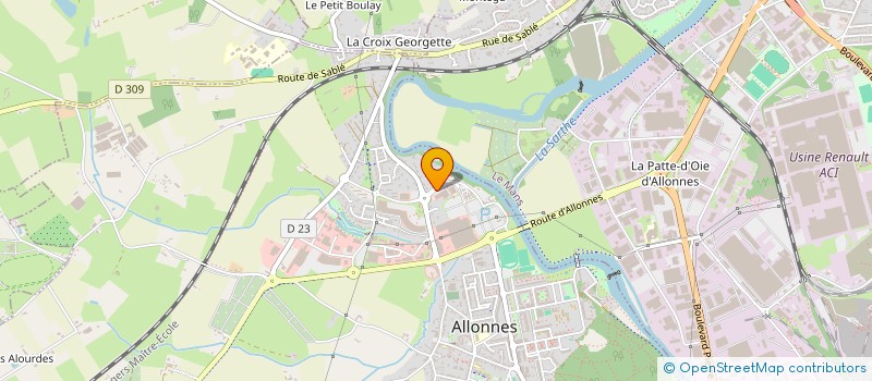 localisation de l'entreprise SCI LA RATERIE  ALLONNES