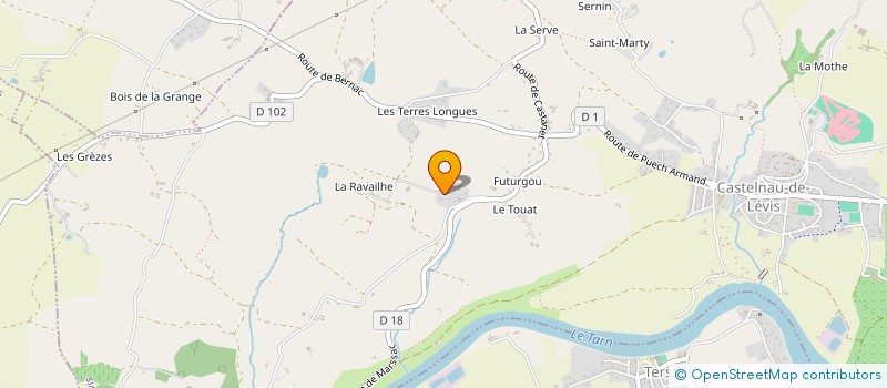 localisation de l'entreprise SCI LA RAVAILLE  MARSSAC-SUR-TARN