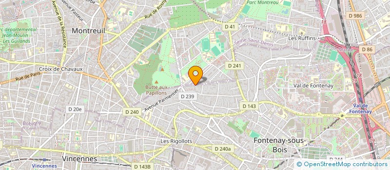 localisation de l'entreprise SCI LA RAVINE à FONTENAY-SOUS-BOIS