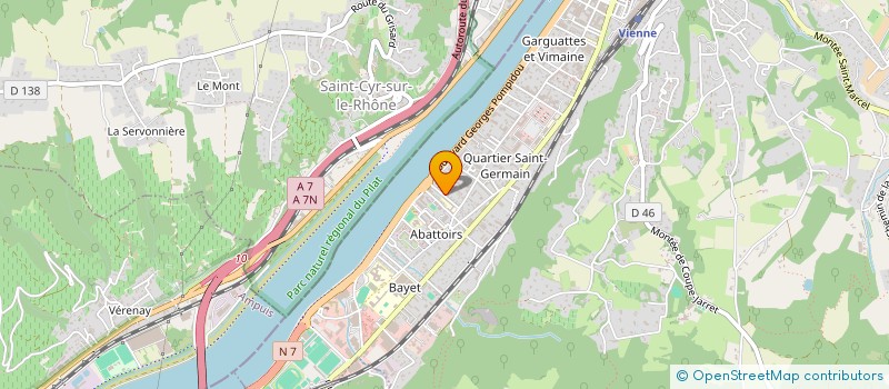 localisation de l'entreprise SCI LA RAVINE  VIENNE