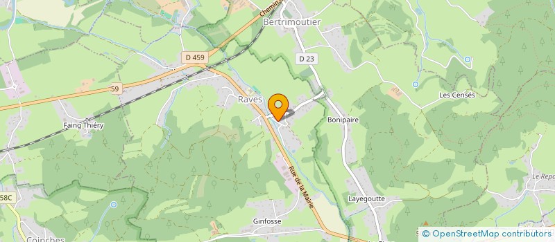 localisation de l'entreprise SCI LA RAVINOISE  RAVES