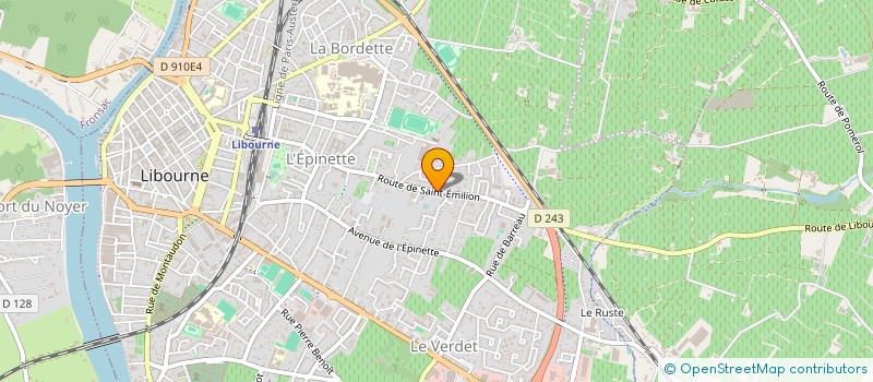 localisation de l'entreprise SCI LA RAYE  LIBOURNE