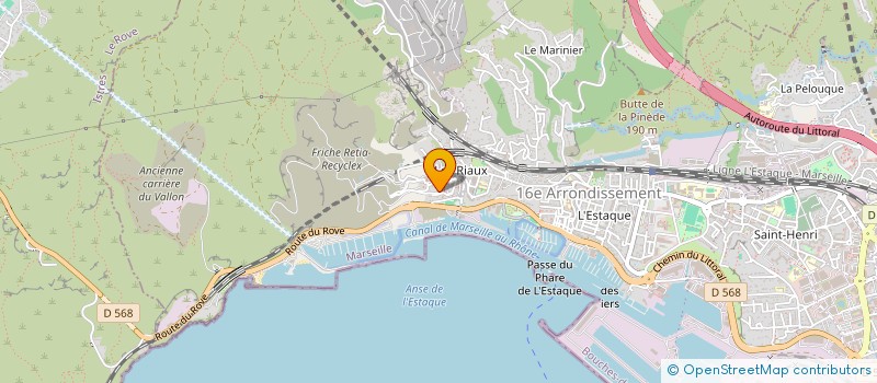 localisation de l'entreprise SCI LA RECHERCHE  MARSEILLE 16