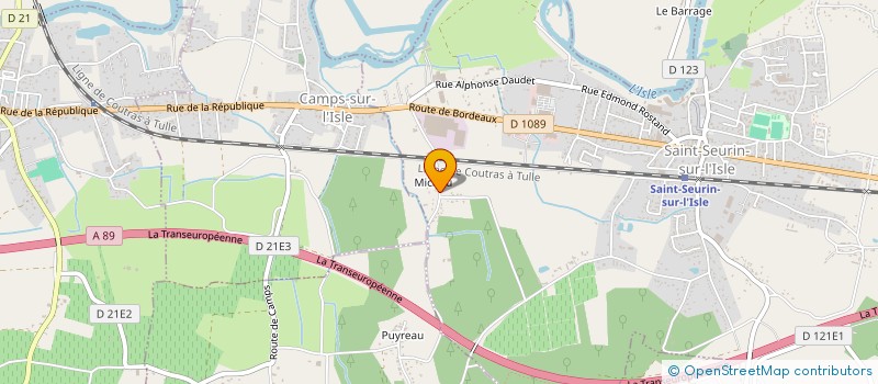 localisation de l'entreprise SCI LA RECOMPOSEE  SAINT-SEURIN-SUR-L'ISLE