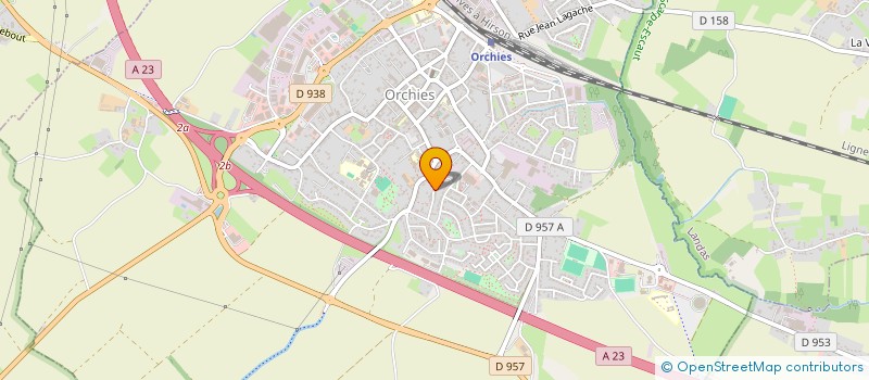 localisation de l'entreprise SCI LA RECRE  ORCHIES