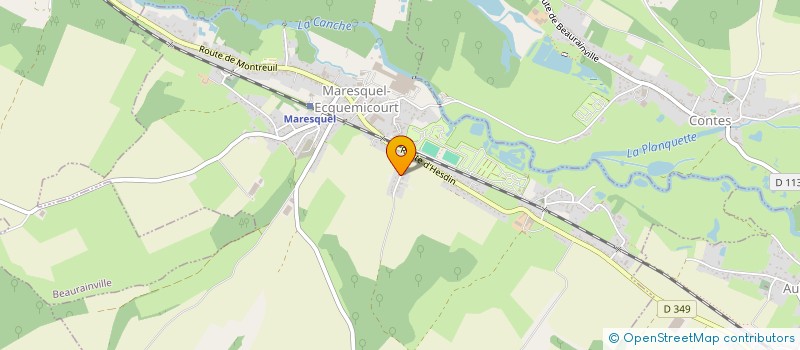 localisation de l'entreprise SCI LA REDERIE  MARESQUEL-ECQUEMICOURT