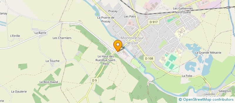 localisation de l'entreprise SCI LA REGIE  MONTOIRE-SUR-LE-LOIR