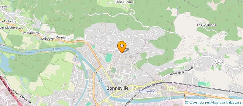 localisation de l'entreprise SCI LA REINE DES PRES  BONNEVILLE