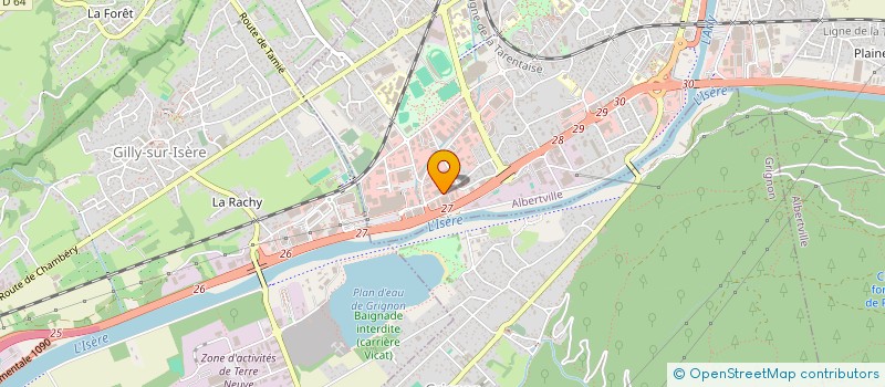 localisation de l'entreprise SCI LA REINETTE  ALBERTVILLE