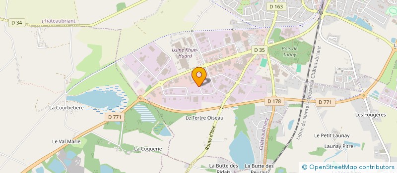 localisation de l'entreprise SCI LA RENAISSANCE  CHATEAUBRIANT