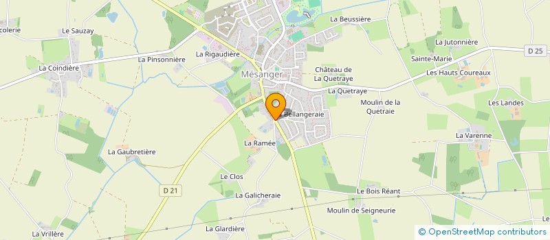 localisation de l'entreprise SCI LA RENAISSANCE  MESANGER