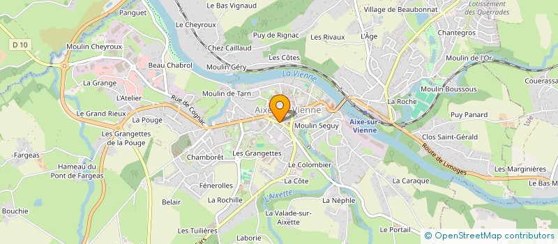 localisation de l'entreprise SCI LA RENAISSANCE à AIXE-SUR-VIENNE