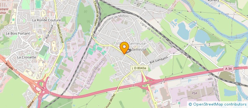 localisation de l'entreprise SCI LA RENAISSANCE  VILLERS-SEMEUSE