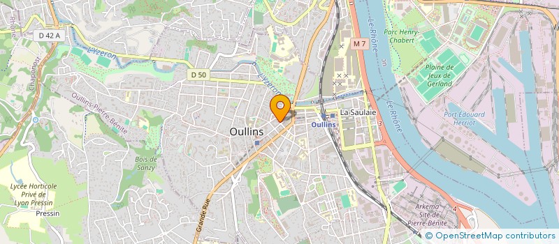 localisation de l'entreprise SCI LA RENAISSANCE  OULLINS-PIERRE-BENITE