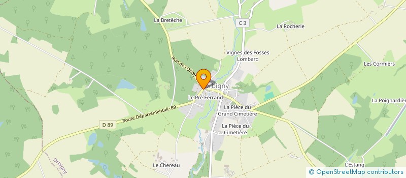 localisation de l'entreprise SCI LA RENAISSANCE à ORBIGNY