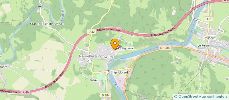 localisation de l'entreprise SCI LA RENAISSANCE  NEUVILLE-SUR-AIN