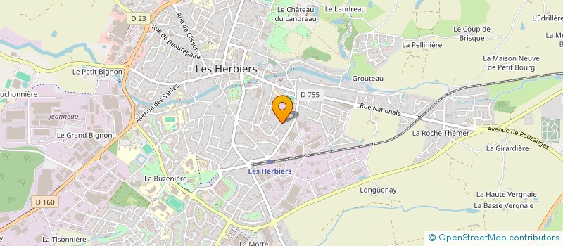 localisation de l'entreprise SCI LA RENARDIERE à HERBIERS (LES)