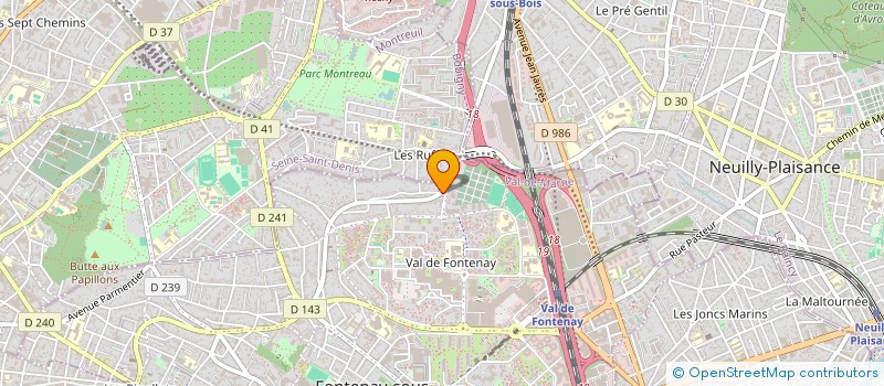 localisation de l'entreprise SCI LA RENARDIERE à FONTENAY-SOUS-BOIS
