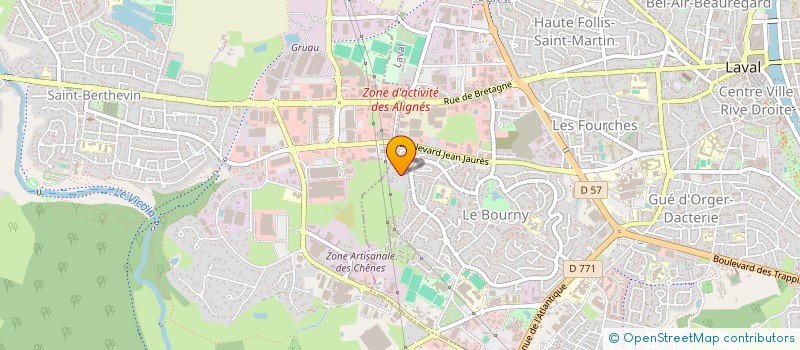 localisation de l'entreprise SCI LA RENARDIERE à LAVAL