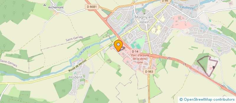 localisation de l'entreprise SCI LA RENARDIERE  MAGNY-EN-VEXIN