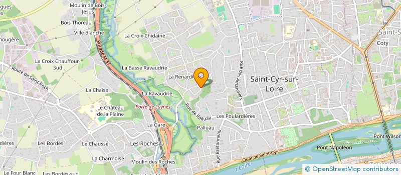 localisation de l'entreprise SCI LA RENARDIERE  SAINT-CYR-SUR-LOIRE