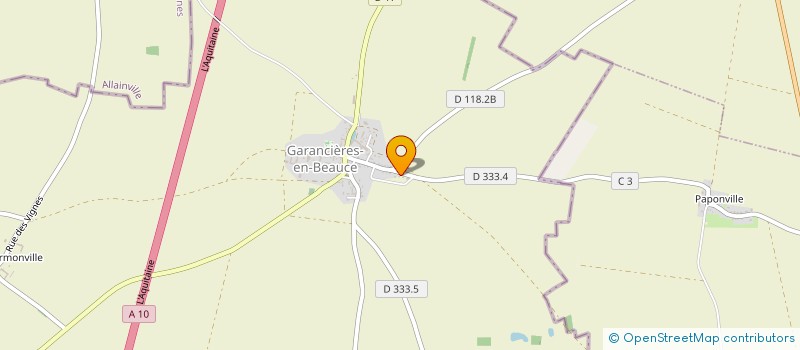 localisation de l'entreprise SCI LA RENAUDIERE à GARANCIERES EN BEAUCE
