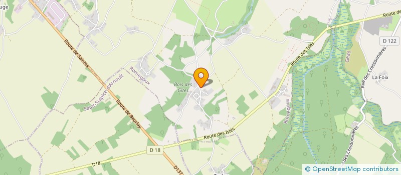 localisation de l'entreprise SCI LA RENAUDIERE  ROMEGOUX