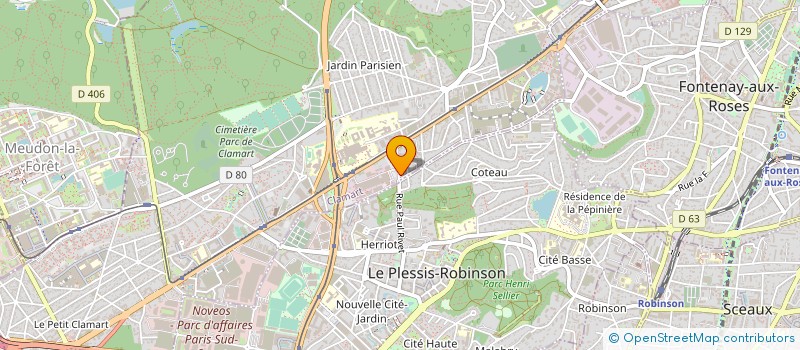 localisation de l'entreprise SCI LA RENCONTRE à CLAMART