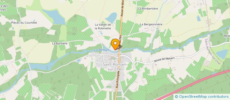 localisation de l'entreprise SCI LA RENNE  SAINT-ROMAIN-SUR-CHER
