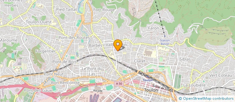 localisation de l'entreprise SCI LA RENOUEE  TOULON