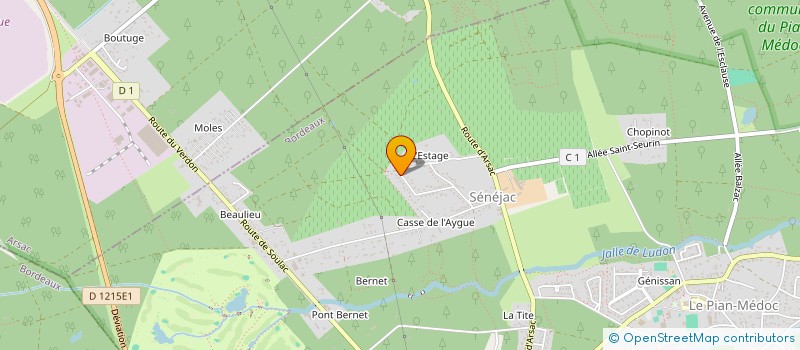 localisation de l'entreprise SCI LA REOLE  LE PIAN-MEDOC