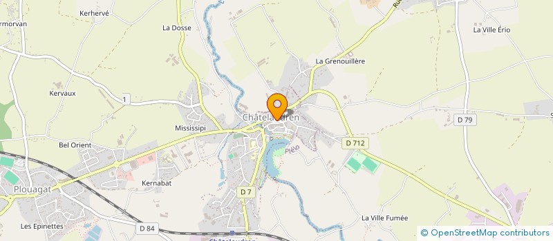 localisation de l'entreprise SCI LA REPUBLIQUE  CHATELAUDREN-PLOUAGAT