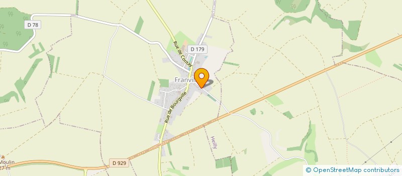 localisation de l'entreprise SCI LA RESCOUSSE  FRANVILLERS