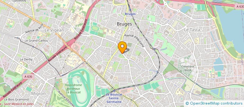 localisation de l'entreprise SCI LA RESERVE DE LAVAUD  BRUGES