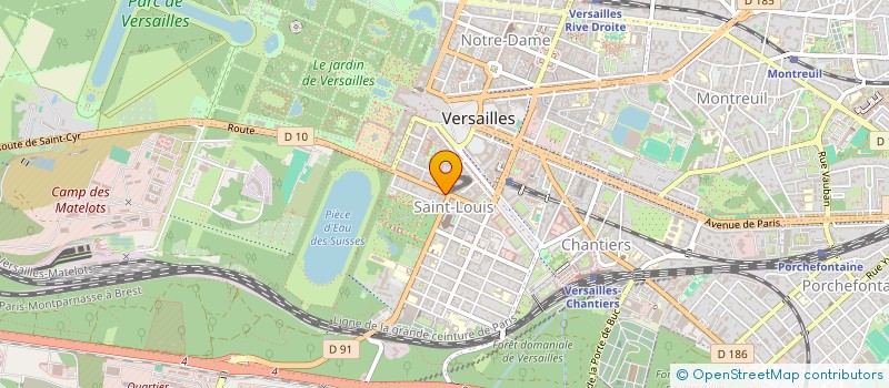 localisation de l'entreprise SCI LA RESERVE FONCIERE à VERSAILLES
